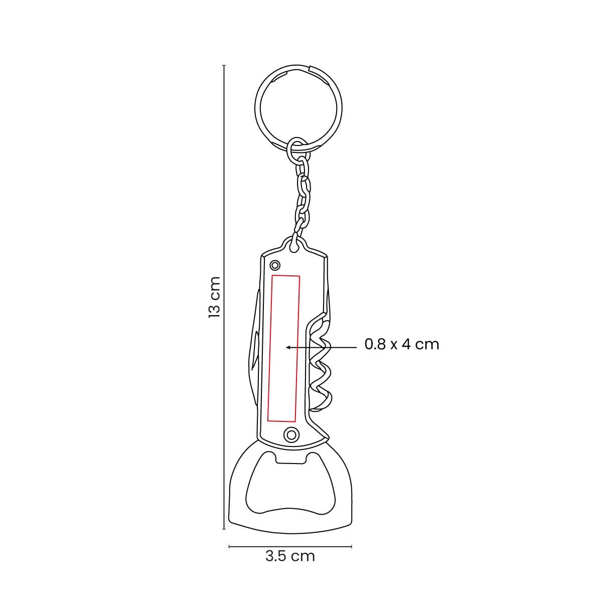 LLAVERO MULTIFUNCIONAL METAL GADIC