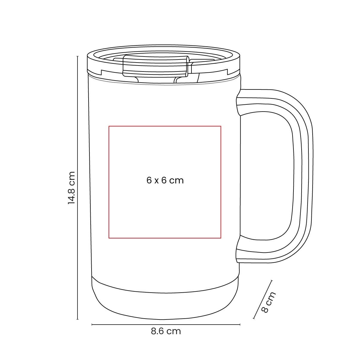 TAZA RECICLADO 16 OZ GAEOYNE