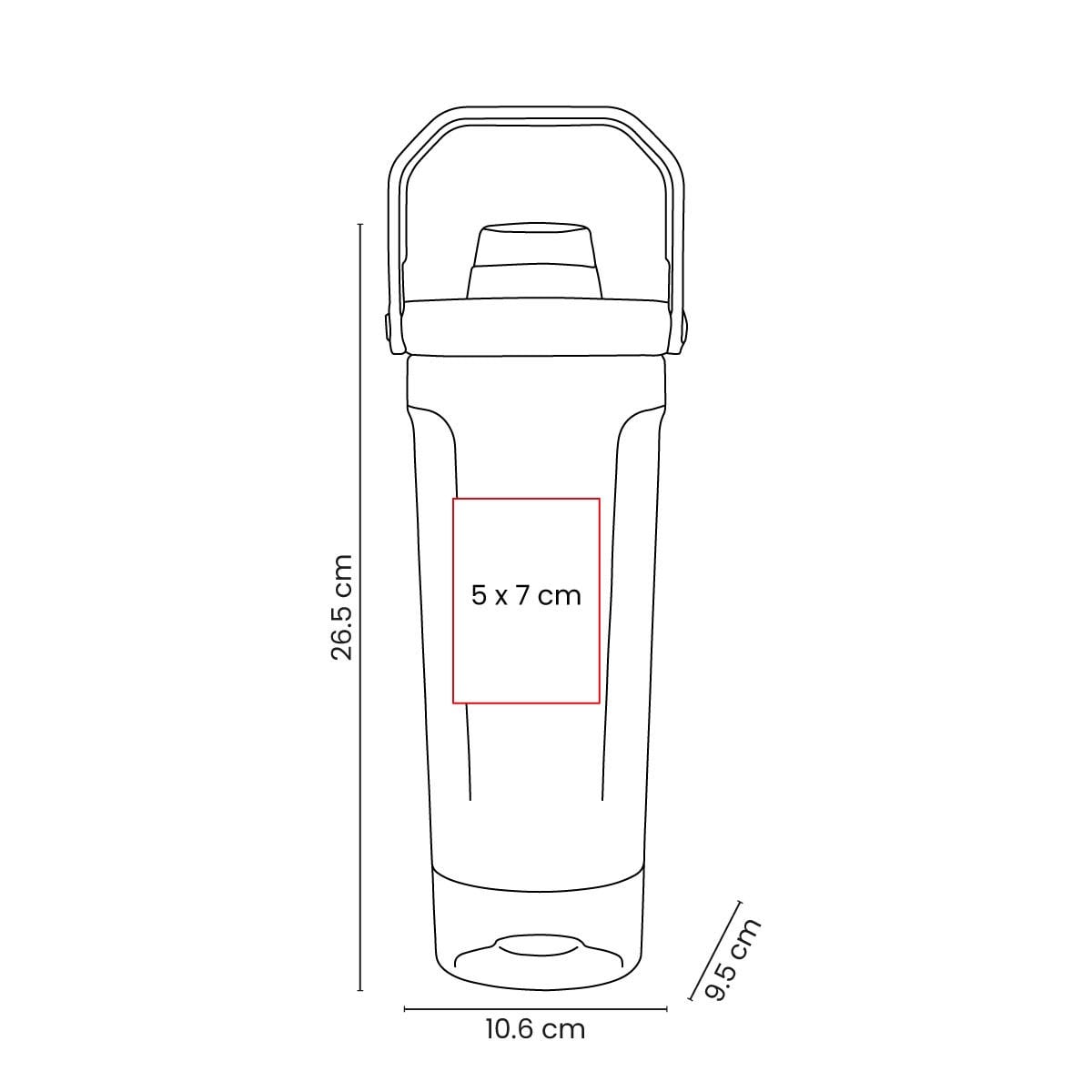 TERMO ACERO INOXIDABLE 16 OZ GAETUS