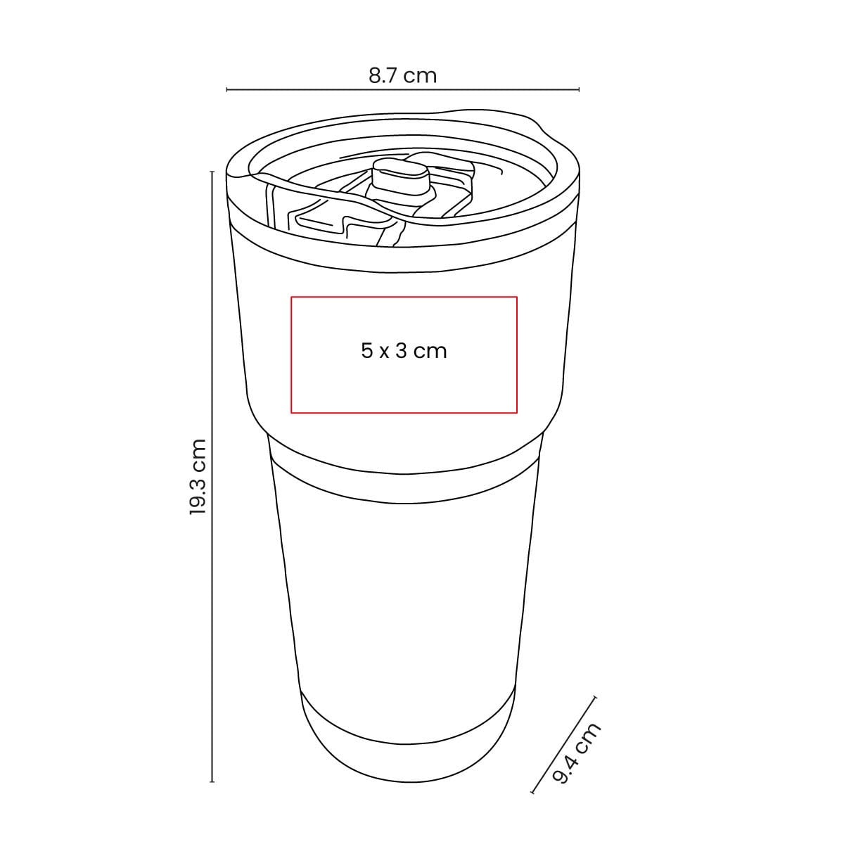TERMO ACERO INOXIDABLE 15 OZ GAEUIL