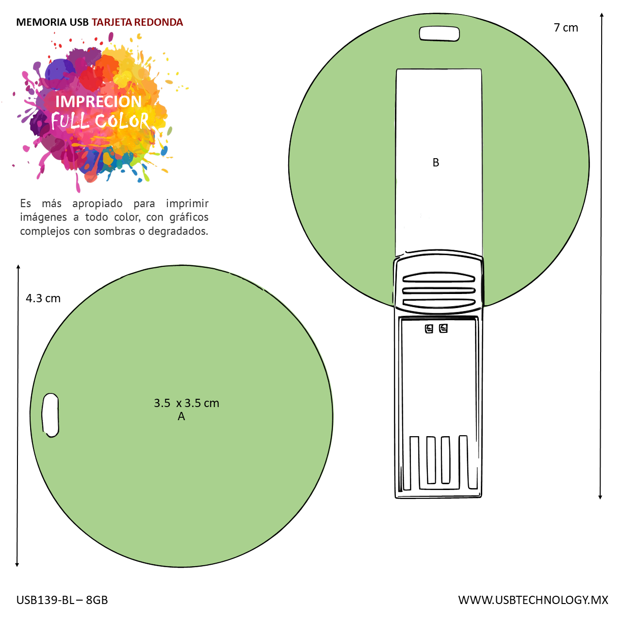 USB 8GB LAEAND