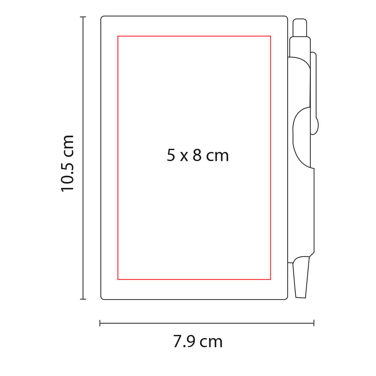 BLOCK DE NOTAS CON BOLÍGRAFO
