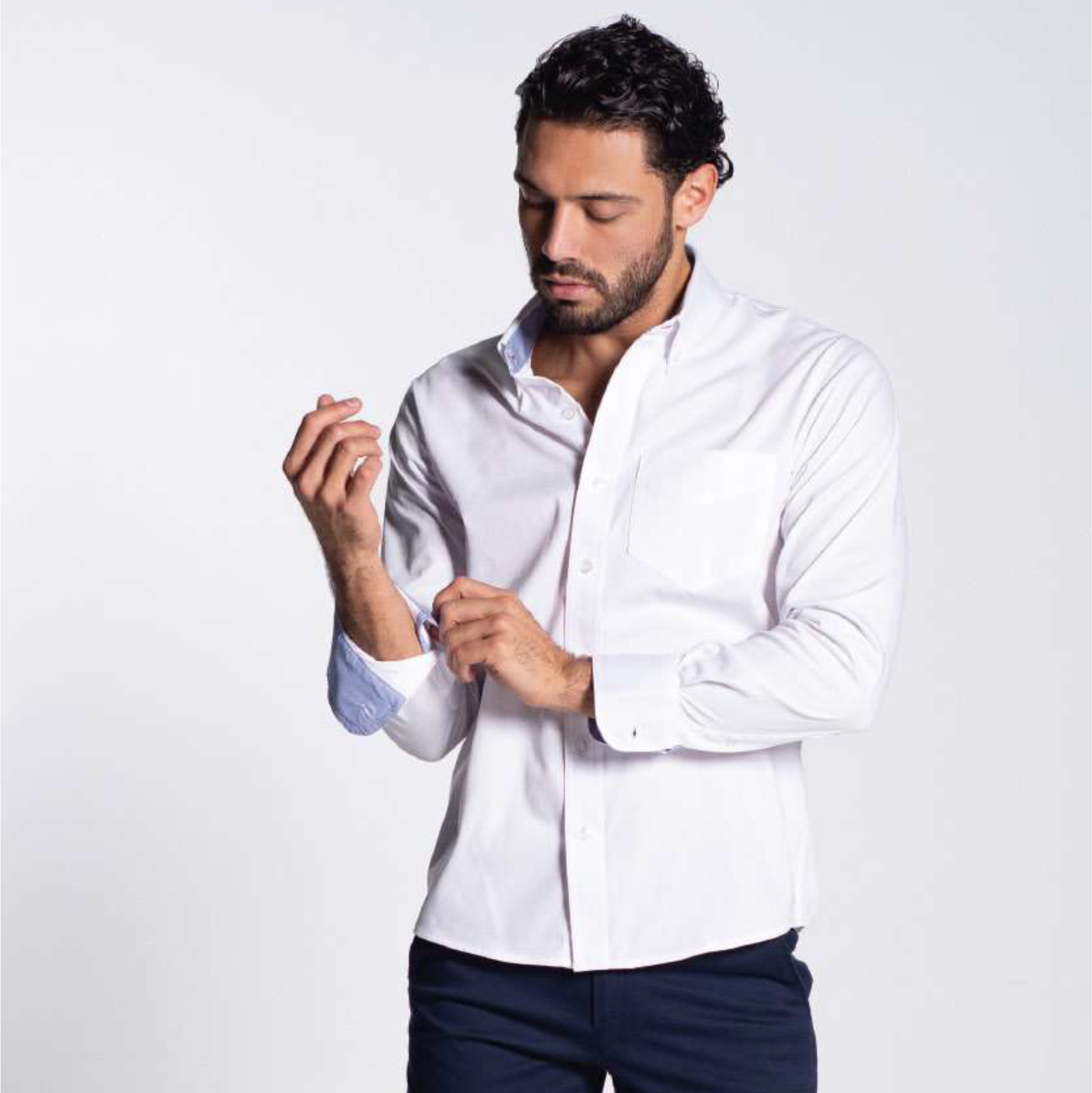 CAMISA GABARDINA MANGA LARGA