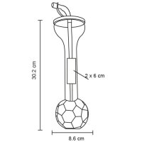 BALÓN PLÁSTICO SOCCER 600ML DACTURN