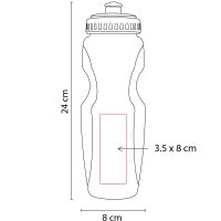 CILINDRO PLÁSTICO 625ML DADIUL