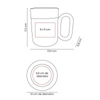 TAZA CERÁMICA 500 ML GAERIT