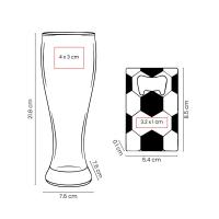 SET DE VASO Y DESTAPADOR SOCCER