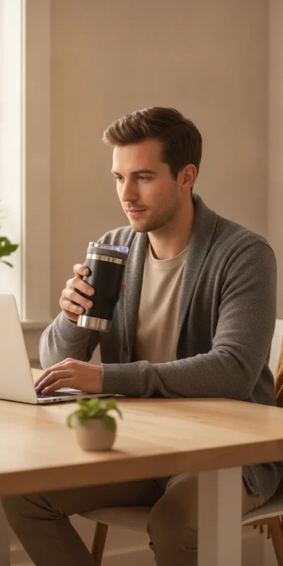 TERMO ACERO 390ML MACROVA